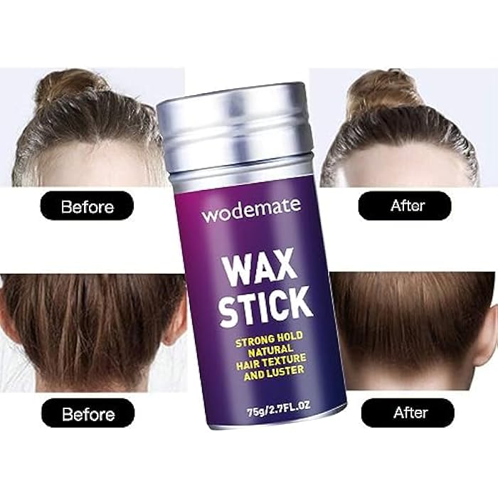 Hair Wax Stick, Slick Stick for Hair Non-greasy Styling Hair Pomade Stick for Flyaways Edge Frizz Hair, 2.7 Oz - Image 2
